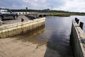 boat ramp near marsh property