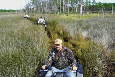 setting up deer stands