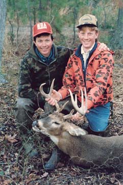 sika stag deer - young deer hunters